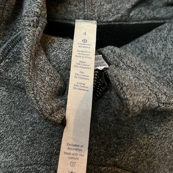 Lululemon women’s gray zip up hoodie - Picture 4 of 5